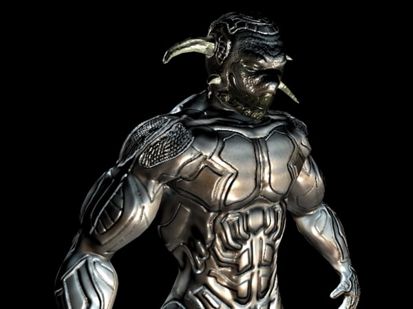 modeled zbrush screenwriter805 max - Alien Soldier Creature by Andrew Alonso